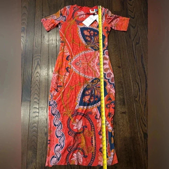 FARM Rio Women’s S Giannina Knit Midi Dress - NEW W/TAGS!! - Picture 10 of 13